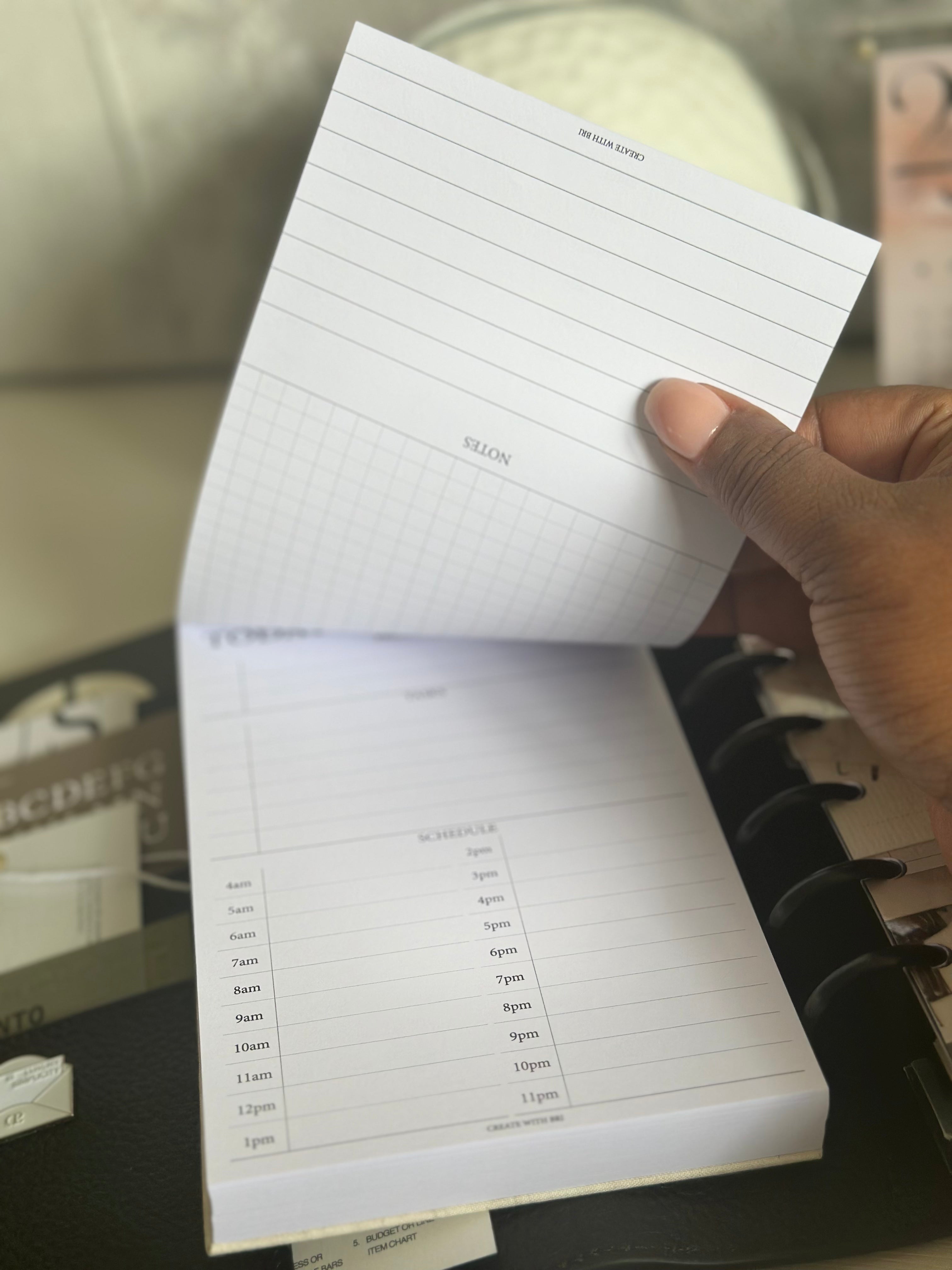 Daily Plans Notepad