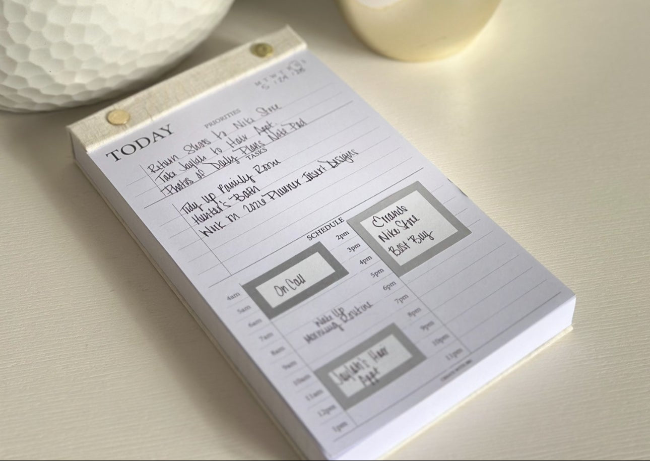 Daily Plans Notepad