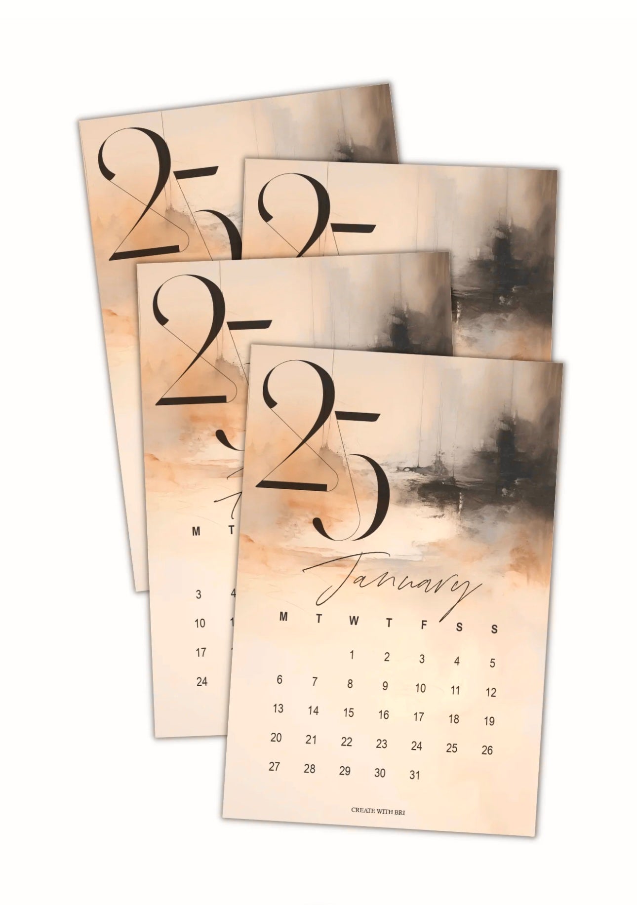 2025 Calendar Card Set
