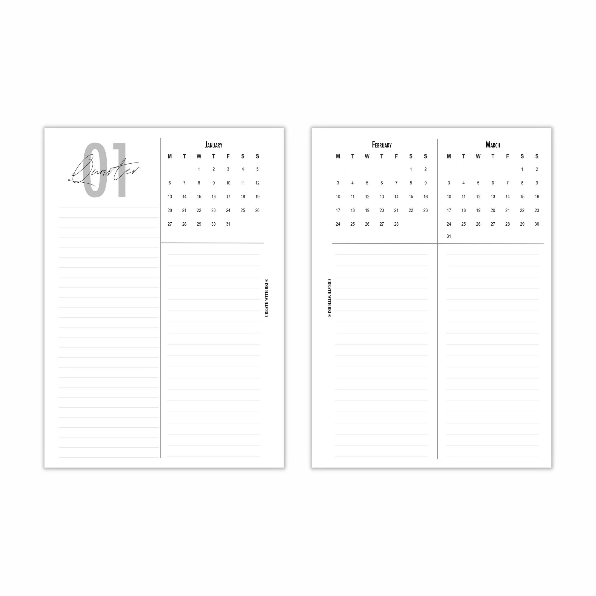 2025 Dated A5 Spiral Weekly Planner